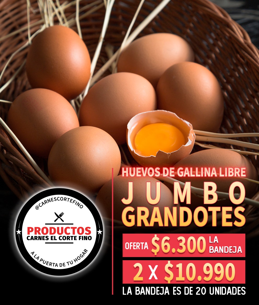 Huevos de GALLINA LIBRE