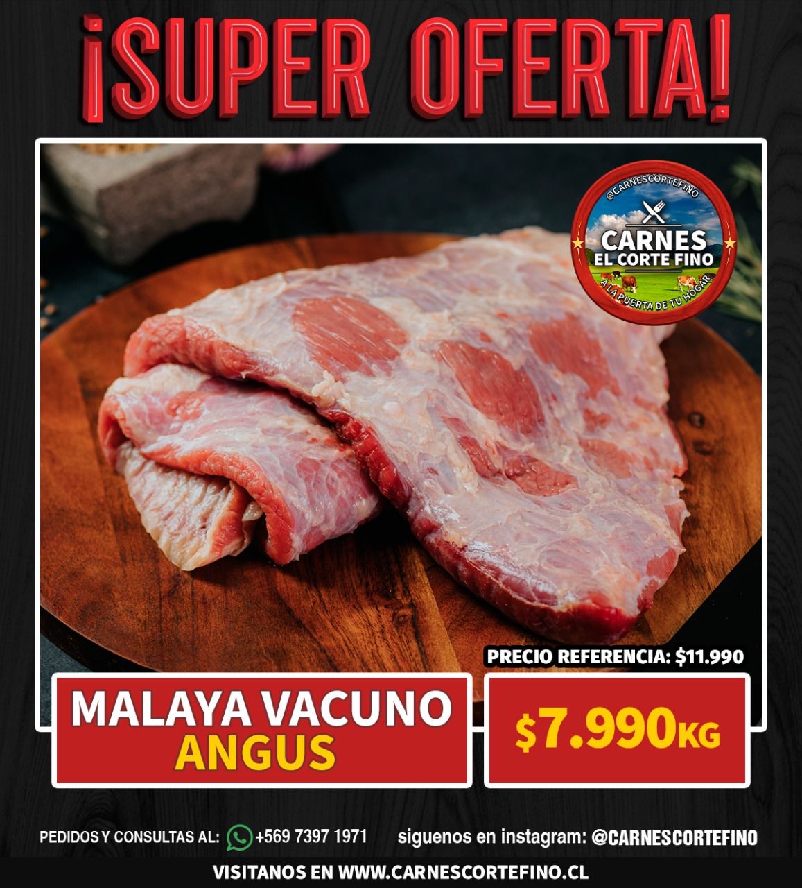 Malaya vacuno Angus